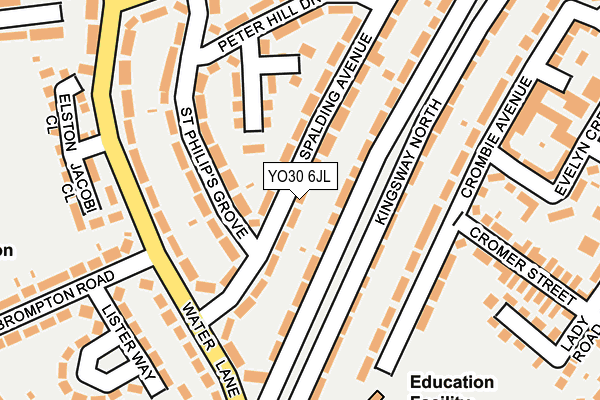 YO30 6JL map - OS OpenMap – Local (Ordnance Survey) YO30 6JL map - OS OpenMap – Local (Ordnance Survey)