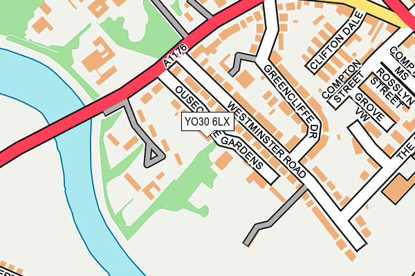 YO30 6LX map - OS OpenMap – Local (Ordnance Survey) YO30 6LX map - OS OpenMap – Local (Ordnance Survey)