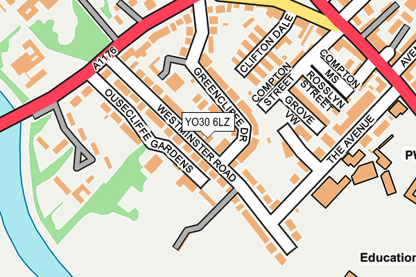 YO30 6LZ map - OS OpenMap – Local (Ordnance Survey) YO30 6LZ map - OS OpenMap – Local (Ordnance Survey)
