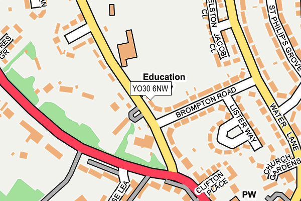 YO30 6NW map - OS OpenMap – Local (Ordnance Survey) YO30 6NW map - OS OpenMap – Local (Ordnance Survey)