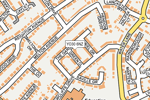 YO30 6NZ map - OS OpenMap – Local (Ordnance Survey) YO30 6NZ map - OS OpenMap – Local (Ordnance Survey)