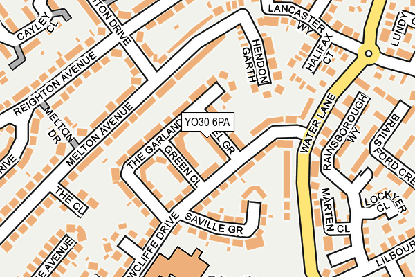 YO30 6PA map - OS OpenMap – Local (Ordnance Survey)