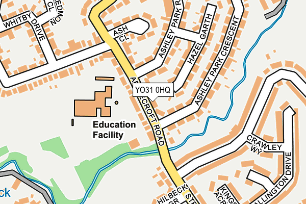 YO31 0HQ map - OS OpenMap – Local (Ordnance Survey)