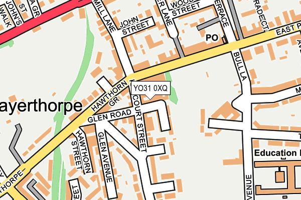 YO31 0XQ map - OS OpenMap – Local (Ordnance Survey) YO31 0XQ map - OS OpenMap – Local (Ordnance Survey)