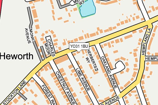 YO31 1BU map - OS OpenMap – Local (Ordnance Survey) YO31 1BU map - OS OpenMap – Local (Ordnance Survey)