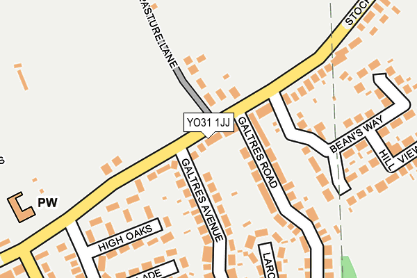 YO31 1JJ map - OS OpenMap – Local (Ordnance Survey) YO31 1JJ map - OS OpenMap – Local (Ordnance Survey)