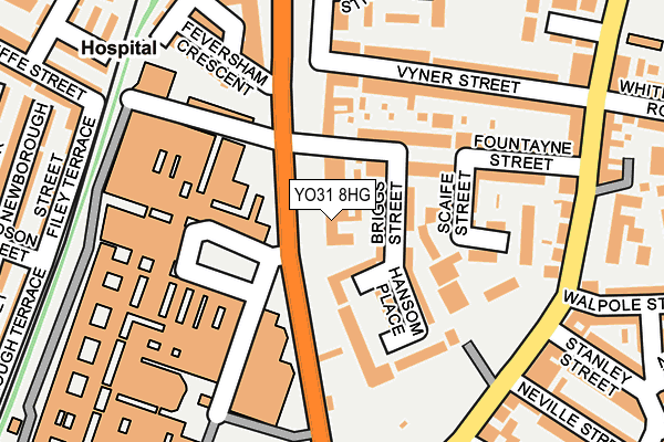 YO31 8HG map - OS OpenMap – Local (Ordnance Survey) YO31 8HG map - OS OpenMap – Local (Ordnance Survey)