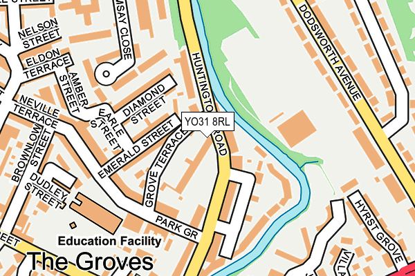 YO31 8RL map - OS OpenMap – Local (Ordnance Survey) YO31 8RL map - OS OpenMap – Local (Ordnance Survey)