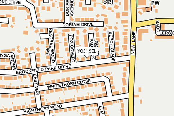 YO31 9EL map - OS OpenMap – Local (Ordnance Survey) YO31 9EL map - OS OpenMap – Local (Ordnance Survey)