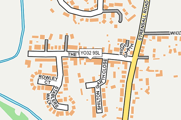 YO32 9SL map - OS OpenMap – Local (Ordnance Survey) YO32 9SL map - OS OpenMap – Local (Ordnance Survey)