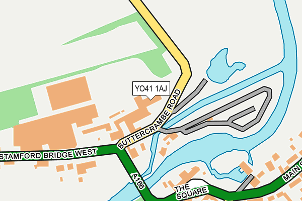 YO41 1AJ map - OS OpenMap – Local (Ordnance Survey) YO41 1AJ map - OS OpenMap – Local (Ordnance Survey)