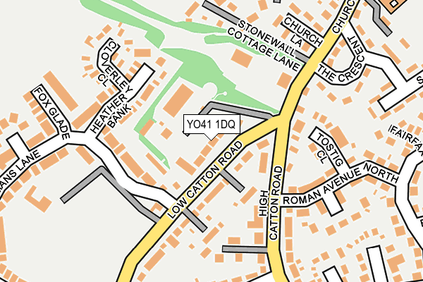 YO41 1DQ map - OS OpenMap – Local (Ordnance Survey) YO41 1DQ map - OS OpenMap – Local (Ordnance Survey)