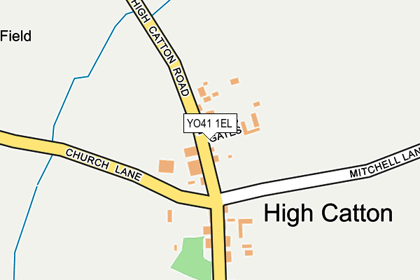 YO41 1EL map - OS OpenMap – Local (Ordnance Survey) YO41 1EL map - OS OpenMap – Local (Ordnance Survey)