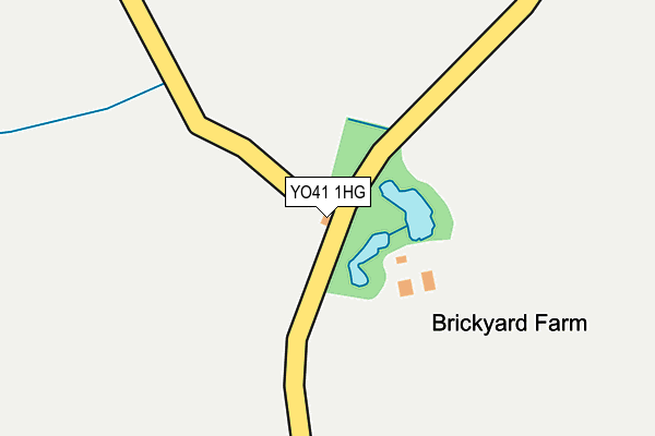 YO41 1HG map - OS OpenMap – Local (Ordnance Survey)