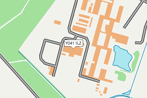 YO41 1LZ map - OS OpenMap – Local (Ordnance Survey) YO41 1LZ map - OS OpenMap – Local (Ordnance Survey)