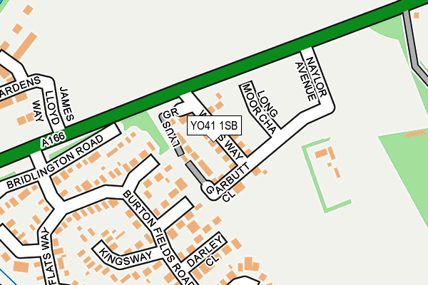 YO41 1SB map - OS OpenMap – Local (Ordnance Survey) YO41 1SB map - OS OpenMap – Local (Ordnance Survey)