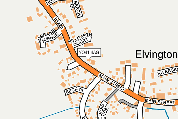 YO41 4AG map - OS OpenMap – Local (Ordnance Survey)