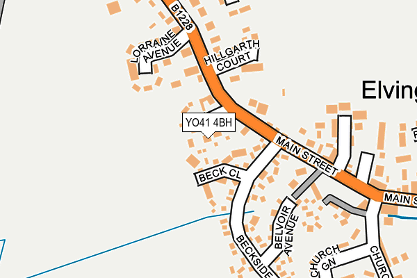 YO41 4BH map - OS OpenMap – Local (Ordnance Survey) YO41 4BH map - OS OpenMap – Local (Ordnance Survey)