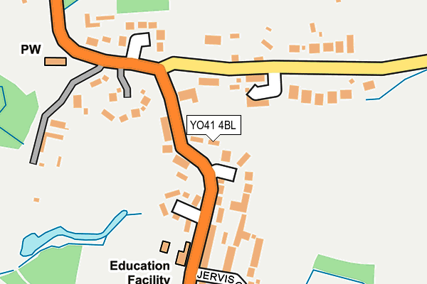 YO41 4BL map - OS OpenMap – Local (Ordnance Survey)