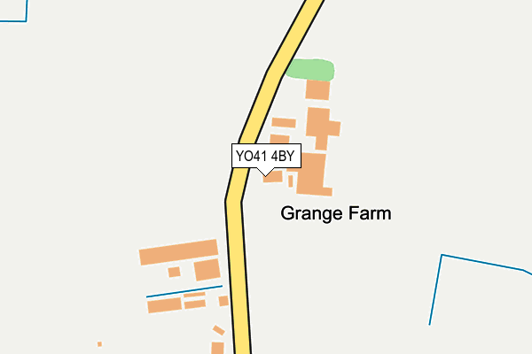 YO41 4BY map - OS OpenMap – Local (Ordnance Survey)
