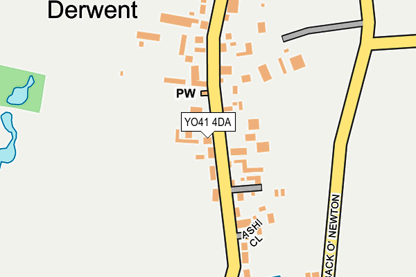YO41 4DA map - OS OpenMap – Local (Ordnance Survey)