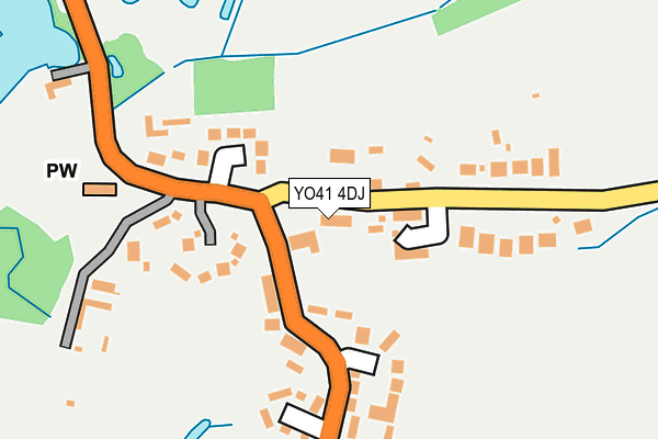 YO41 4DJ map - OS OpenMap – Local (Ordnance Survey) YO41 4DJ map - OS OpenMap – Local (Ordnance Survey)