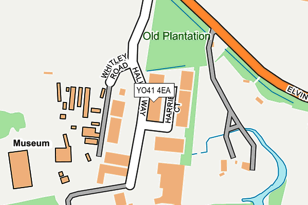 YO41 4EA map - OS OpenMap – Local (Ordnance Survey)