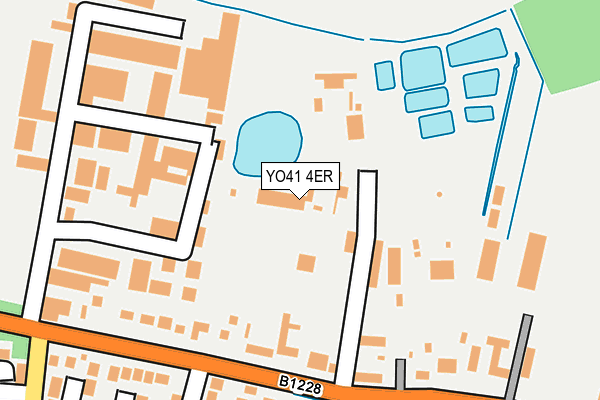 YO41 4ER map - OS OpenMap – Local (Ordnance Survey) YO41 4ER map - OS OpenMap – Local (Ordnance Survey)