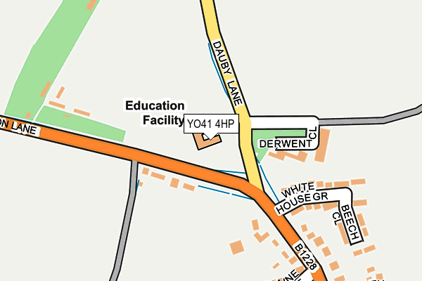 YO41 4HP map - OS OpenMap – Local (Ordnance Survey)