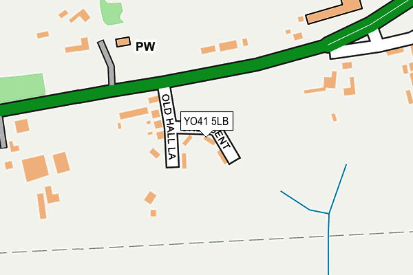YO41 5LB map - OS OpenMap – Local (Ordnance Survey) YO41 5LB map - OS OpenMap – Local (Ordnance Survey)