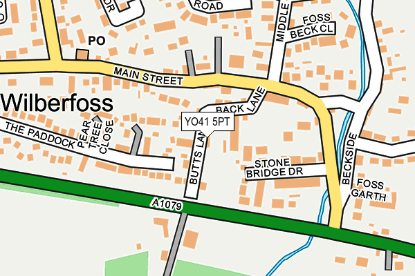 YO41 5PT map - OS OpenMap – Local (Ordnance Survey) YO41 5PT map - OS OpenMap – Local (Ordnance Survey)