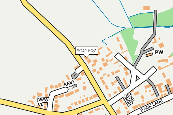 YO41 5QZ map - OS OpenMap – Local (Ordnance Survey) YO41 5QZ map - OS OpenMap – Local (Ordnance Survey)
