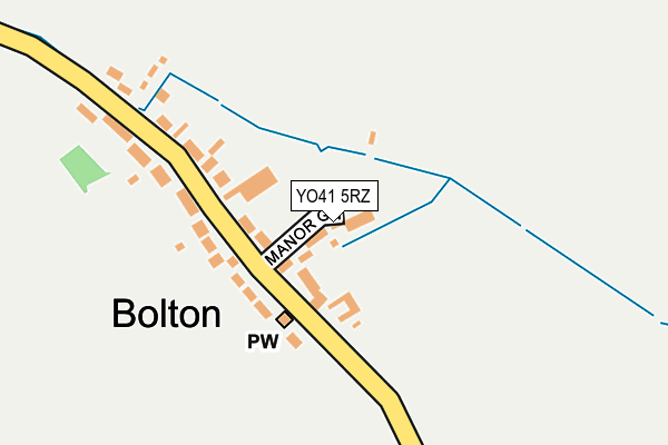 YO41 5RZ map - OS OpenMap – Local (Ordnance Survey)