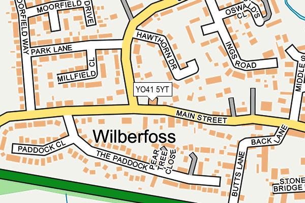 YO41 5YT map - OS OpenMap – Local (Ordnance Survey) YO41 5YT map - OS OpenMap – Local (Ordnance Survey)