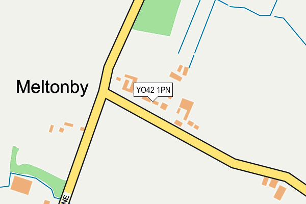 YO42 1PN map - OS OpenMap – Local (Ordnance Survey)
