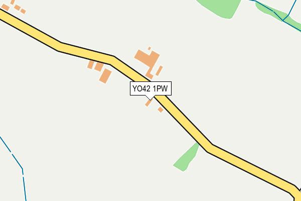YO42 1PW map - OS OpenMap – Local (Ordnance Survey)