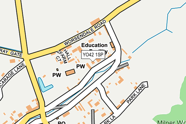 YO42 1SP map - OS OpenMap – Local (Ordnance Survey)