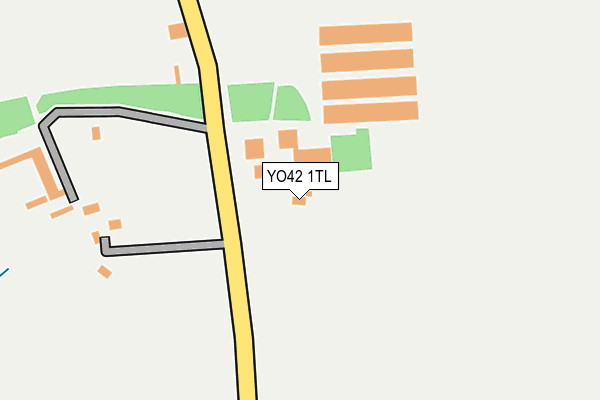 YO42 1TL map - OS OpenMap – Local (Ordnance Survey) YO42 1TL map - OS OpenMap – Local (Ordnance Survey)