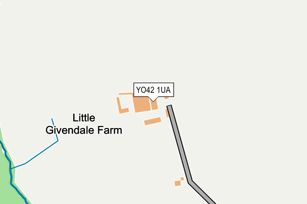 YO42 1UA map - OS OpenMap – Local (Ordnance Survey) YO42 1UA map - OS OpenMap – Local (Ordnance Survey)