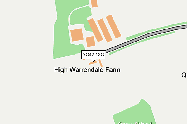 YO42 1XG map - OS OpenMap – Local (Ordnance Survey)