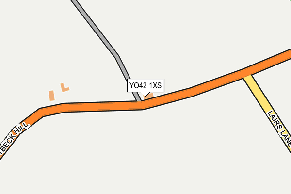YO42 1XS map - OS OpenMap – Local (Ordnance Survey)