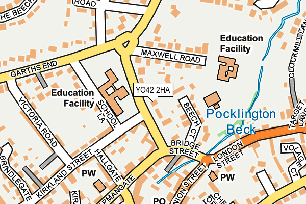 YO42 2HA map - OS OpenMap – Local (Ordnance Survey) YO42 2HA map - OS OpenMap – Local (Ordnance Survey)