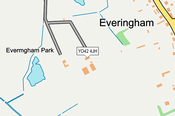 YO42 4JH map - OS OpenMap – Local (Ordnance Survey)