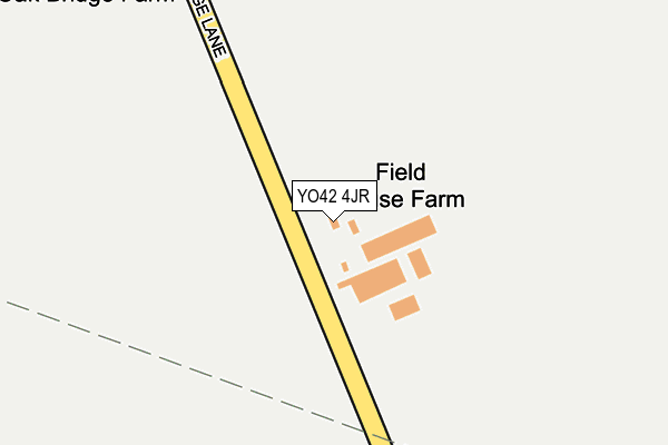 YO42 4JR map - OS OpenMap – Local (Ordnance Survey) YO42 4JR map - OS OpenMap – Local (Ordnance Survey)
