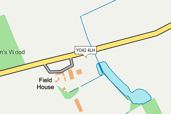 YO42 4LH map - OS OpenMap – Local (Ordnance Survey)