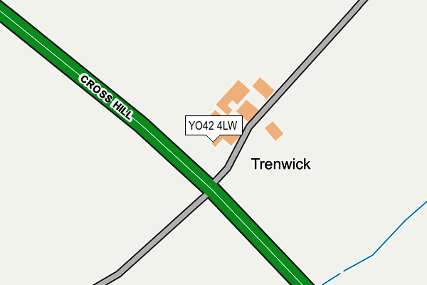 YO42 4LW map - OS OpenMap – Local (Ordnance Survey)