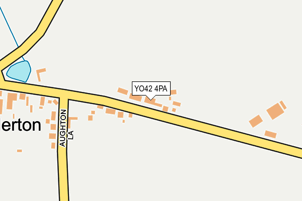 YO42 4PA map - OS OpenMap – Local (Ordnance Survey) YO42 4PA map - OS OpenMap – Local (Ordnance Survey)