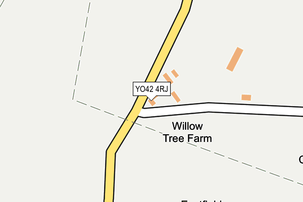 YO42 4RJ map - OS OpenMap – Local (Ordnance Survey)