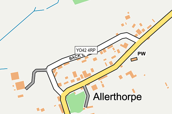 YO42 4RP map - OS OpenMap – Local (Ordnance Survey) YO42 4RP map - OS OpenMap – Local (Ordnance Survey)