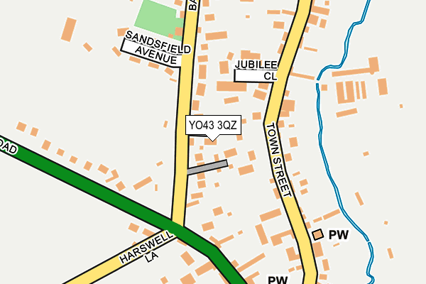 YO43 3QZ map - OS OpenMap – Local (Ordnance Survey)